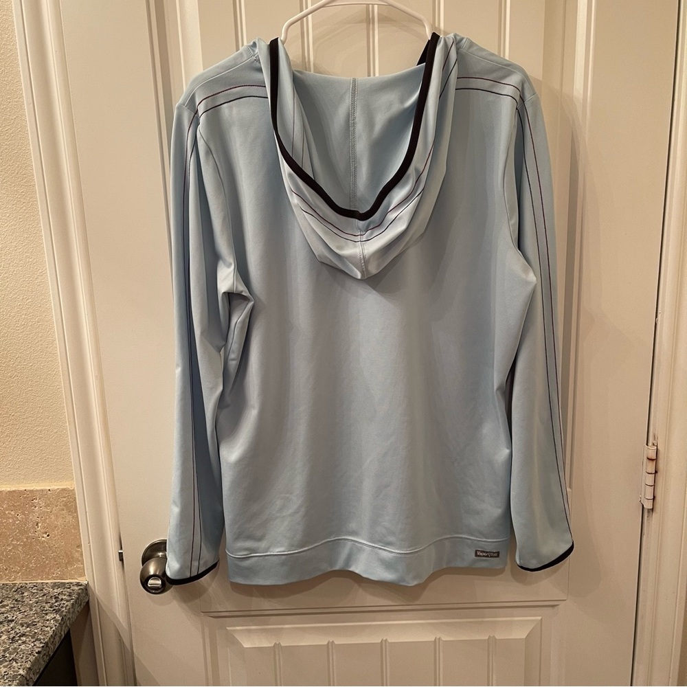 The North Face Women’s XL Sky Blue Hooded Pullover Lightweight VaporWick - Picture 2 of 12